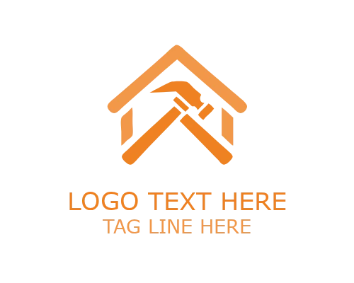 Minimal Hammer Home Logo