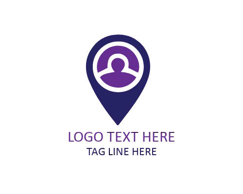 Minimal Heart Location Pin Logo for Favorite Places