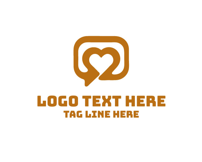  Minimal Heart Message Logo