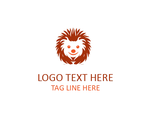 Minimal Hedgehog Icon Logo