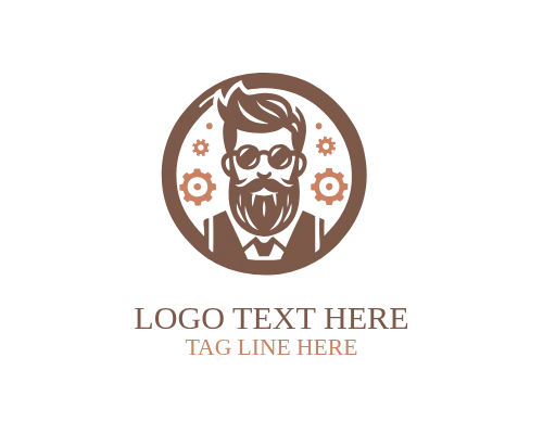  Minimal Hipster Trades Logo