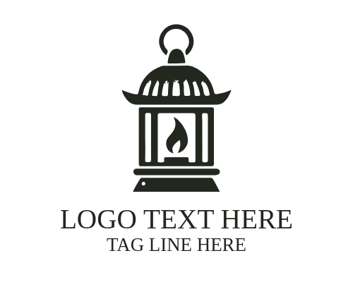 Minimal Home Lantern Logo