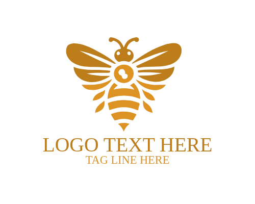 Minimal Honey Bee Logo for Natural Brands and Organic Businesses