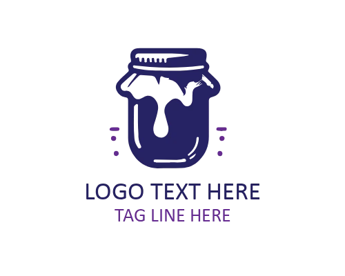 Minimal Honey Jar Outline Logo for Modern Brands