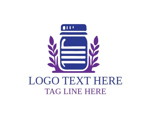  Minimal Honey Jar with Flower Logo for Organic Brands