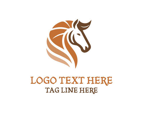 Minimal Horse Mark Logo