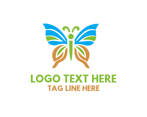 Minimal Icon Butterfly Logo