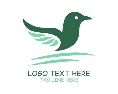 Minimal Identity Bird Logo