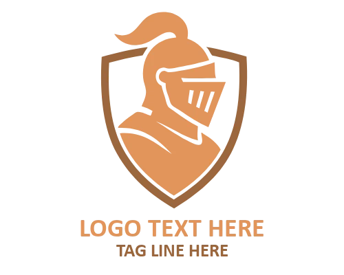 Minimal Knight Mascot Logo