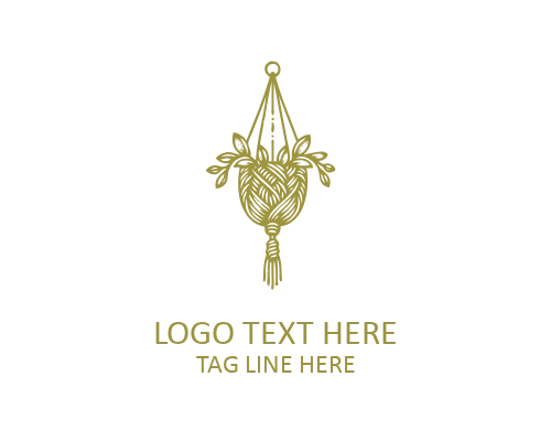 Minimal Knot Badge Macramé Logo