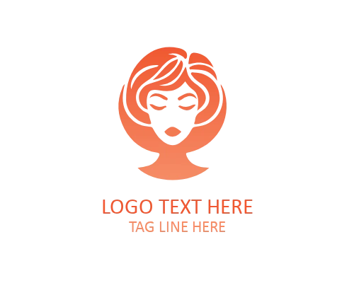 Minimal Lady Icon Logo