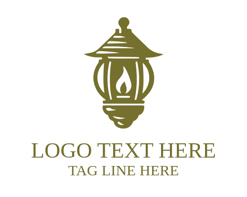 Minimal Lantern Icon Logo