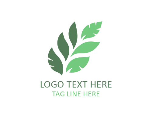 Minimal Leaf Circle Logo for Natural and Wellness Brands