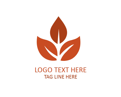 Minimal Leaf Cluster Logo for Eco-Friendly and Organic Brands