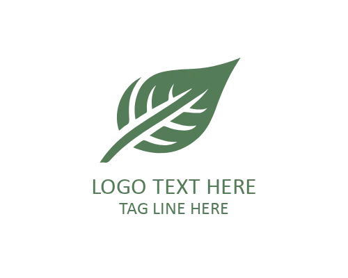 Minimal Leaf Monogram Logo for Luxury and Eco-Friendly Brands