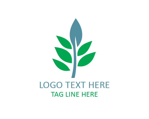 Minimal Leaf with Water Drop Logo for Eco-Friendly Brands