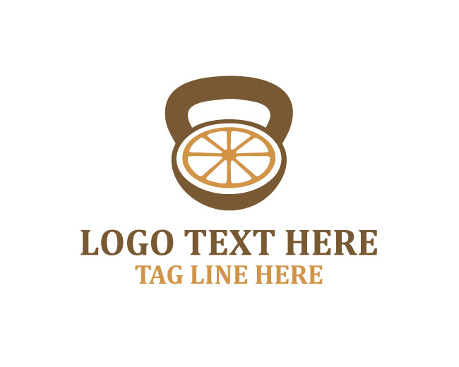 Minimal Lemon Gym Logo