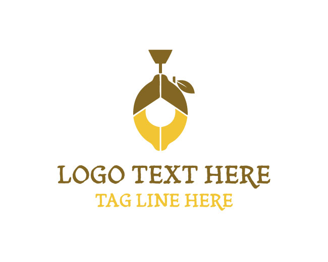  Minimal Lemon Light Logo