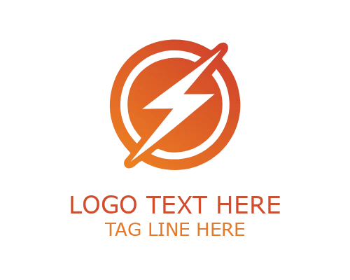 Minimal Lightning Bolt Logo for Clean Energy Branding