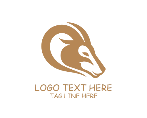 Minimal Line Art Deer Logo