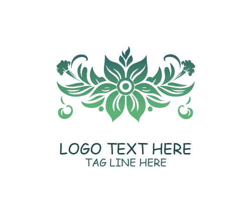 Minimal Line Art Flower Logo