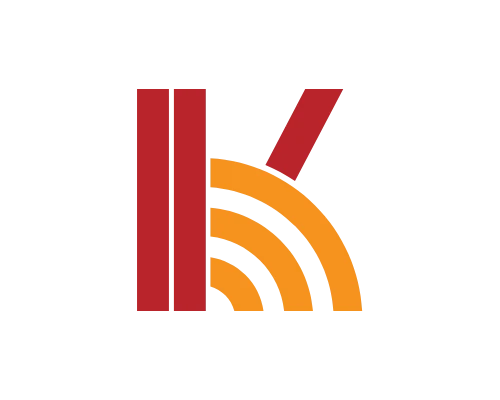 Minimal Line Letter K Logo