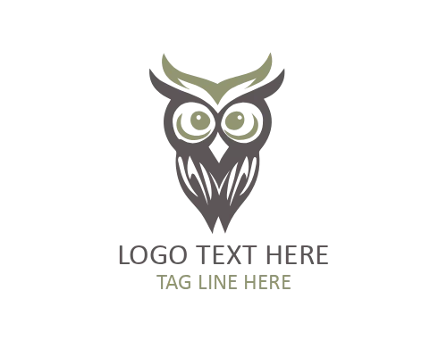 Minimal Line Owl Logo for Clean Branding