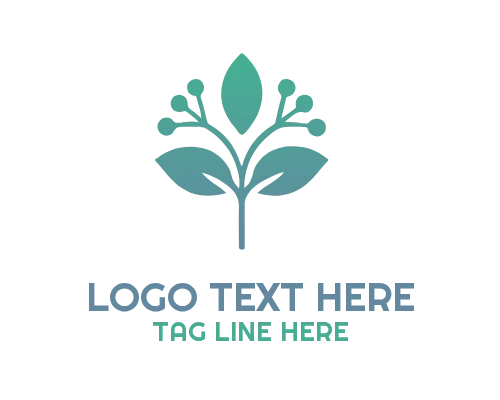 Minimal Linear Floral Logo