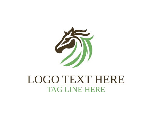 Minimal Linear Horse Symbol