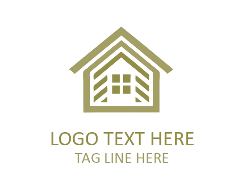  Minimal Linear Roof Peak Logo for Roofing and Construction Brands