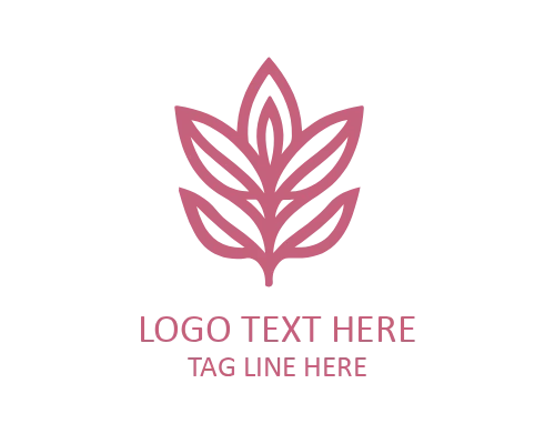 Minimal Linear Rose Art Logo