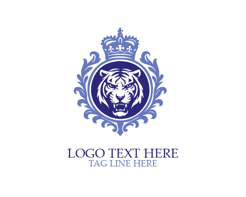 Minimal Lion Crest Logo