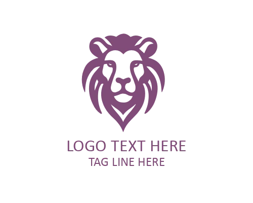 Minimal Lion Face Logo for Wildlife and Leadership Brands