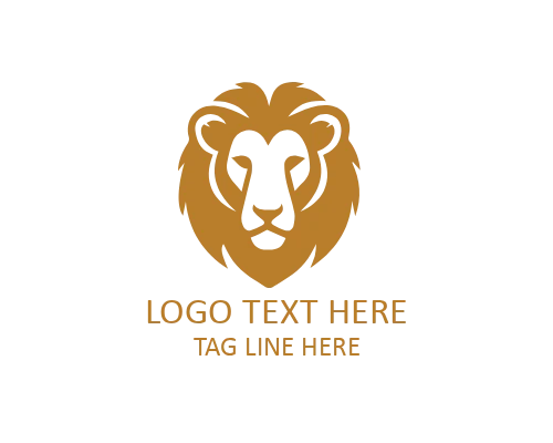 Minimal Lion Face Silhouette Logo for Wildlife and Leadership Brands