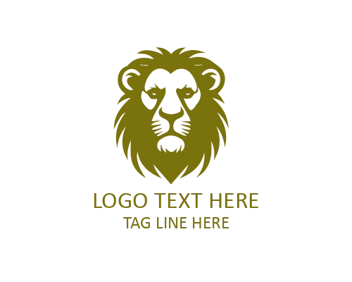  Minimal Lion Head Side Logo for Wildlife and Leadership Brands