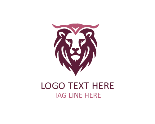 Minimal Lion Mane Logo for Wildlife and Leadership Brands