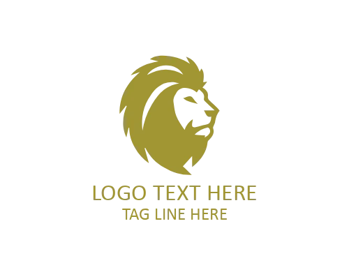 Minimal Lion Roar Head Logo for Wildlife and Sports Brands