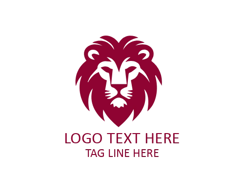 Minimal Lion Silhouette Logo for Wildlife and Outdoor Brands