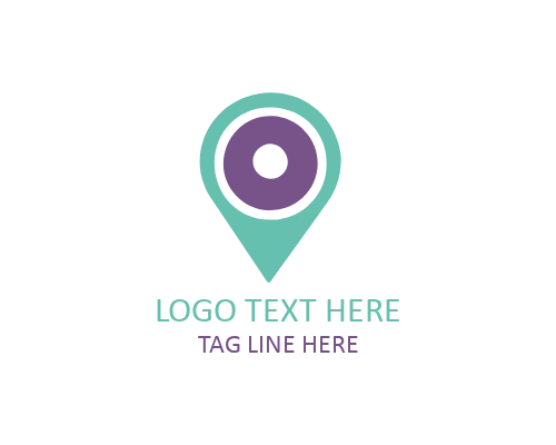 Minimal Location Route Arrow Logo for Navigation Brands