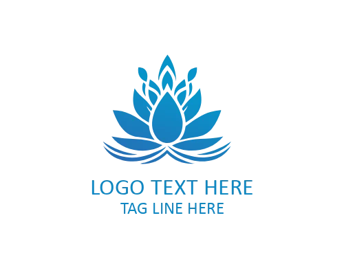 Minimal Lotus Bloom Logo for Beauty and Wellness Brands