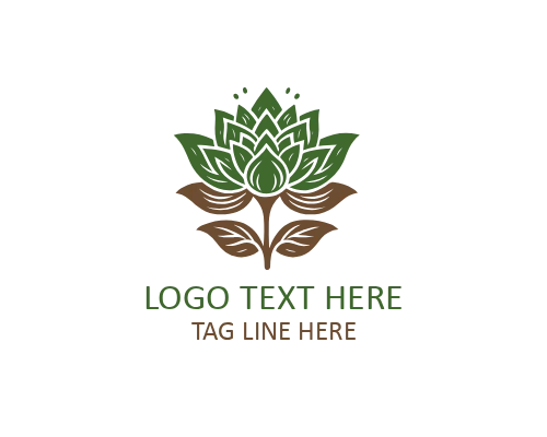 Minimal Lotus Heart Logo for Wellness and Love-Themed Brands