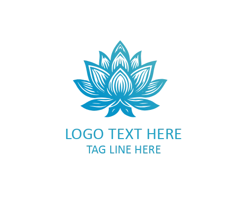 Minimal Lotus Leaf Logo for Wellness, Spa, and Beauty Brands
