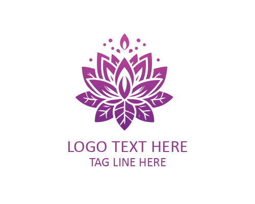 Minimal Lotus Logo for Wellness, Yoga, and Beauty Brands
