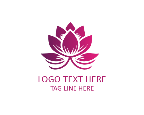 Minimal Lotus Meditation Logo for Mindfulness and Yoga Brands