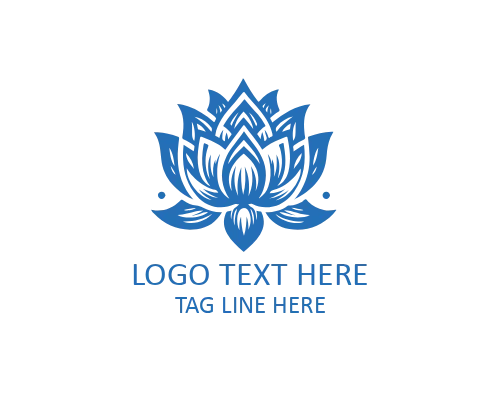  Minimal Lotus Petal Outline Logo for Meditation and Yoga Brands