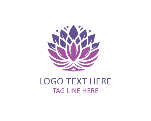  Minimal Lotus Yin Yang Logo for Yoga and Wellness Brands