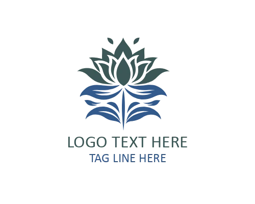 Minimal Lotus Zen Logo for Meditation and Yoga Brands