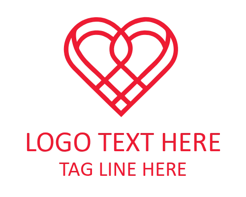 Minimal Love Heart Logo