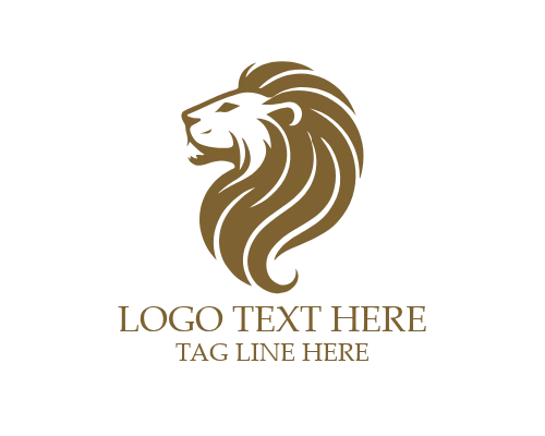 Minimal Luxury Lion Crest Logo