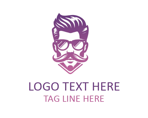 Minimal Male Portrait Logo